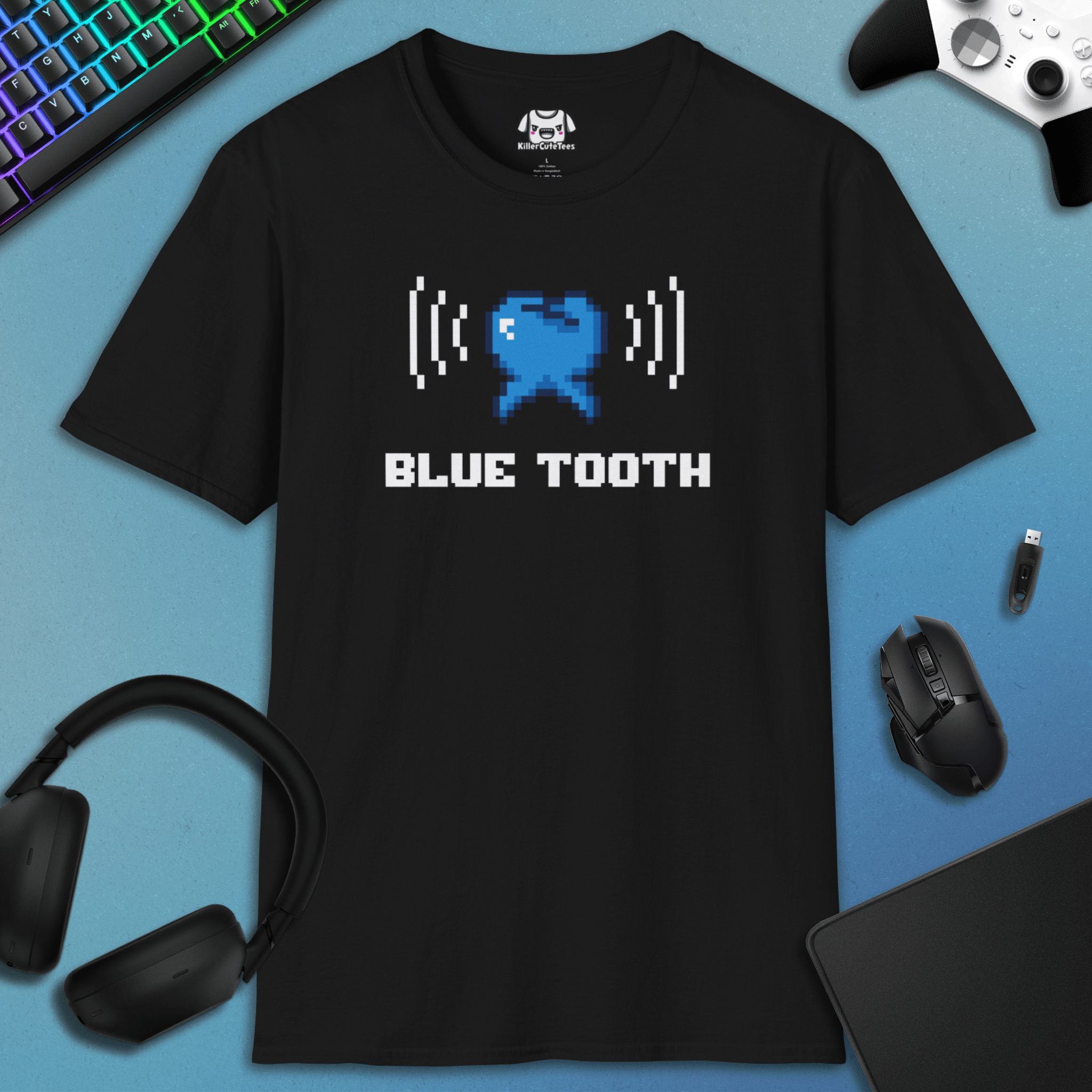 //BLUE TOOTH T-SHIRT