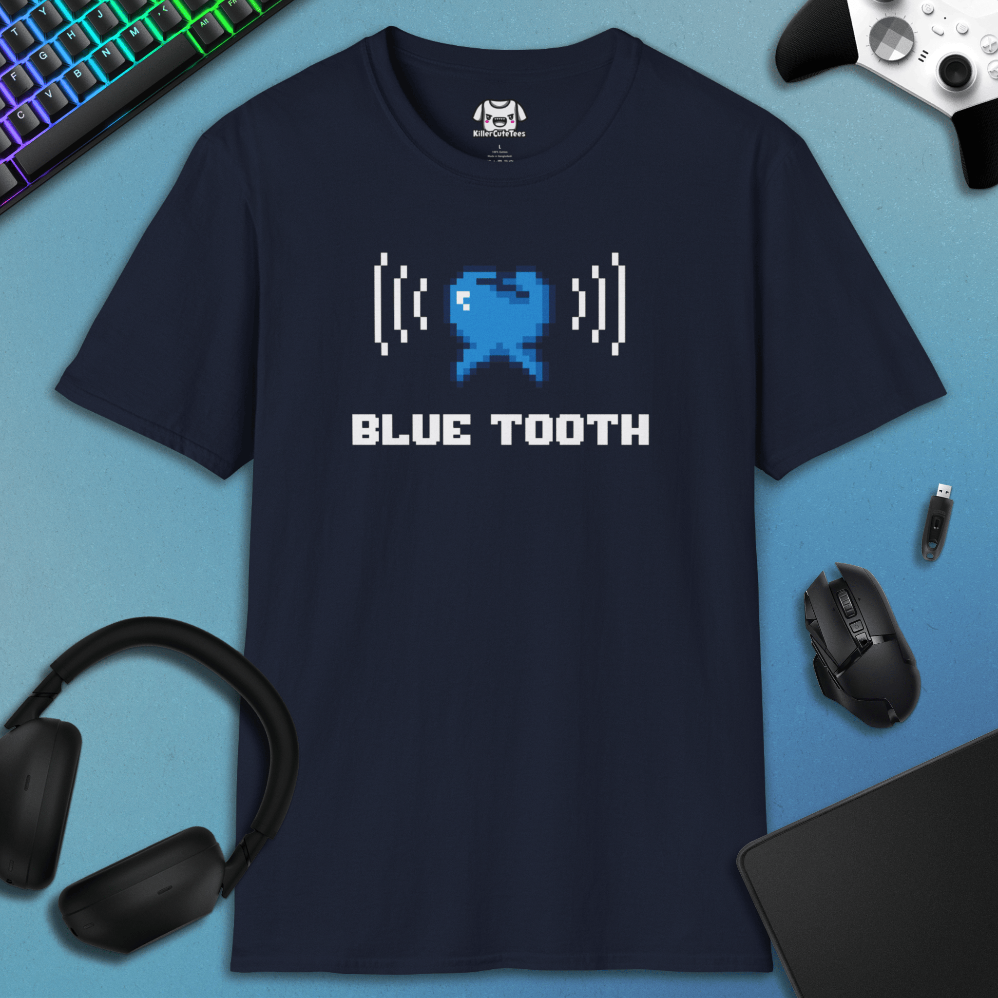 //BLUE TOOTH T-SHIRT