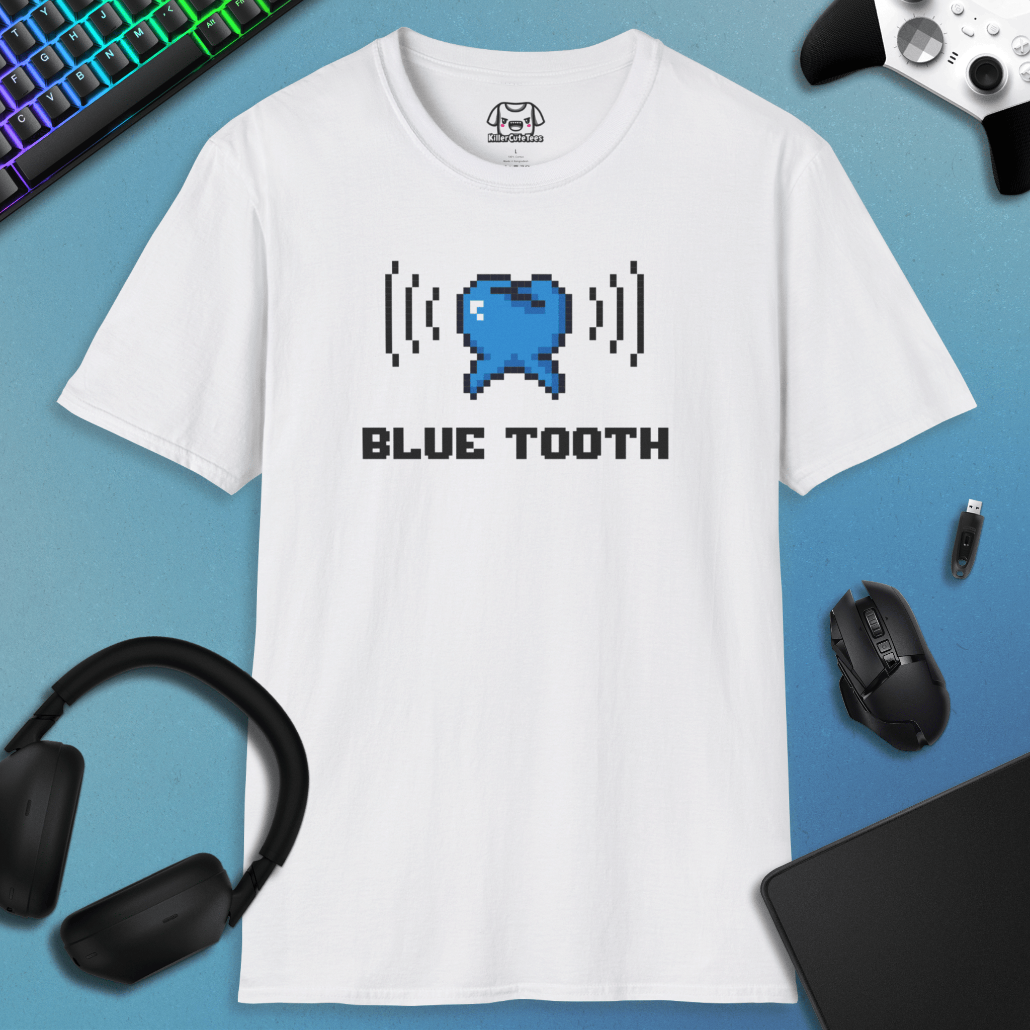 //BLUE TOOTH T-SHIRT