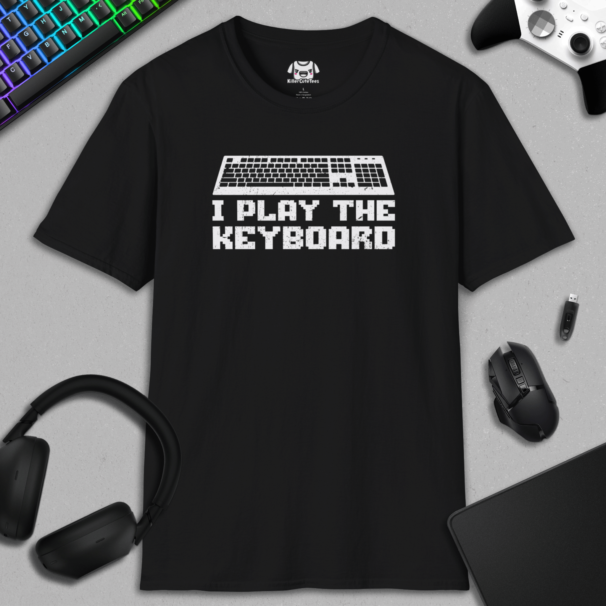 //I PLAY THE KEYBOARD T-SHIRT