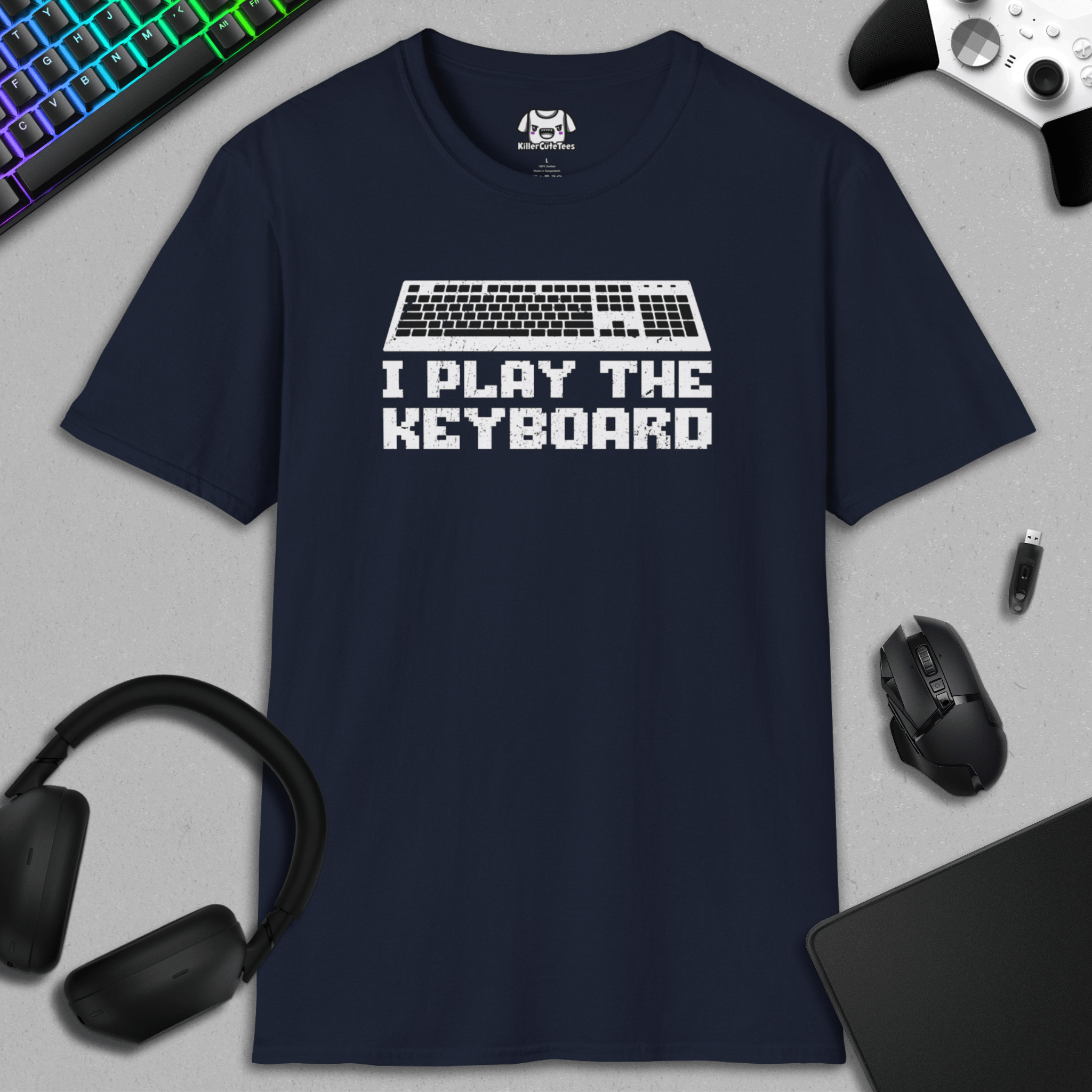 //I PLAY THE KEYBOARD T-SHIRT
