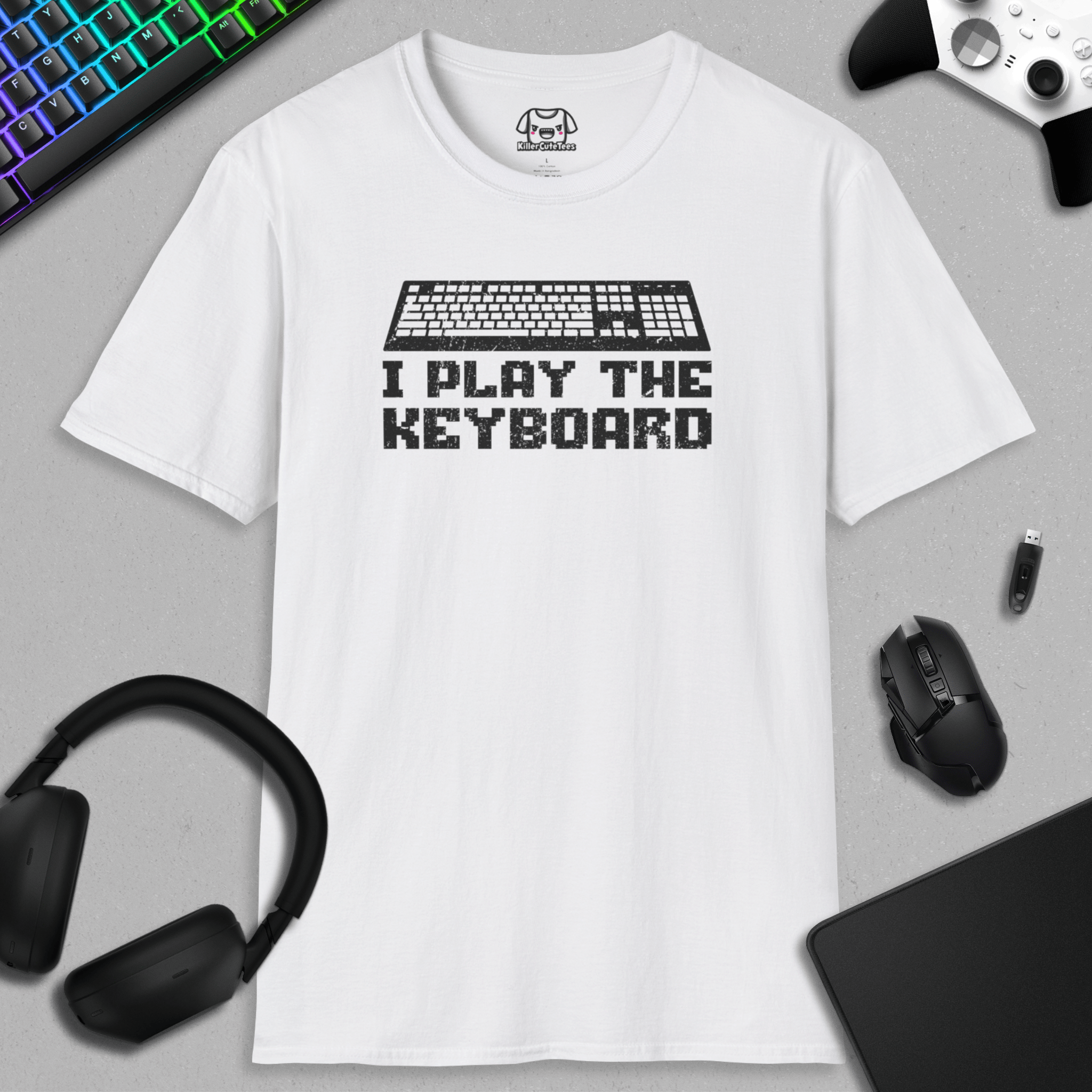 //I PLAY THE KEYBOARD T-SHIRT