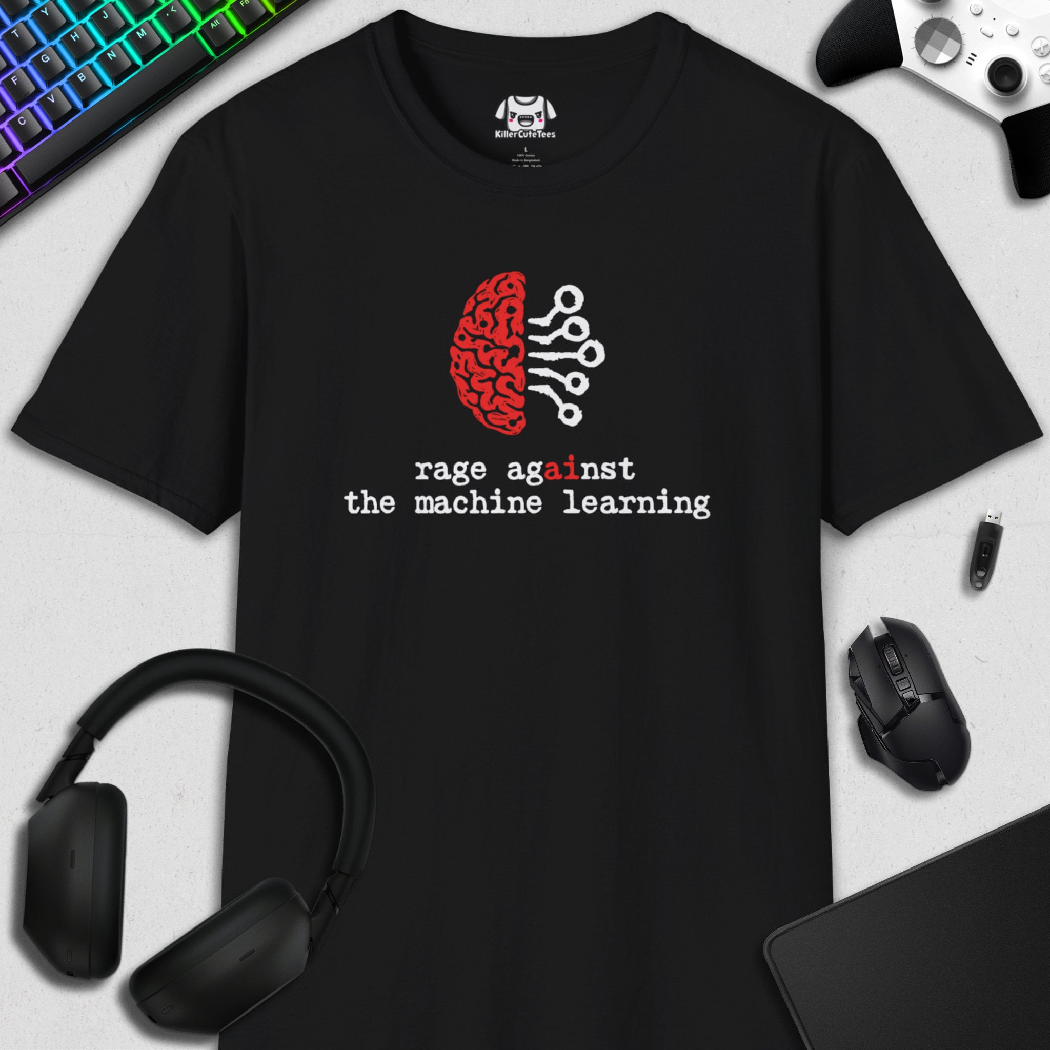 RAGE AGAINST THE MACHINE LEARNING T-SHIRT
