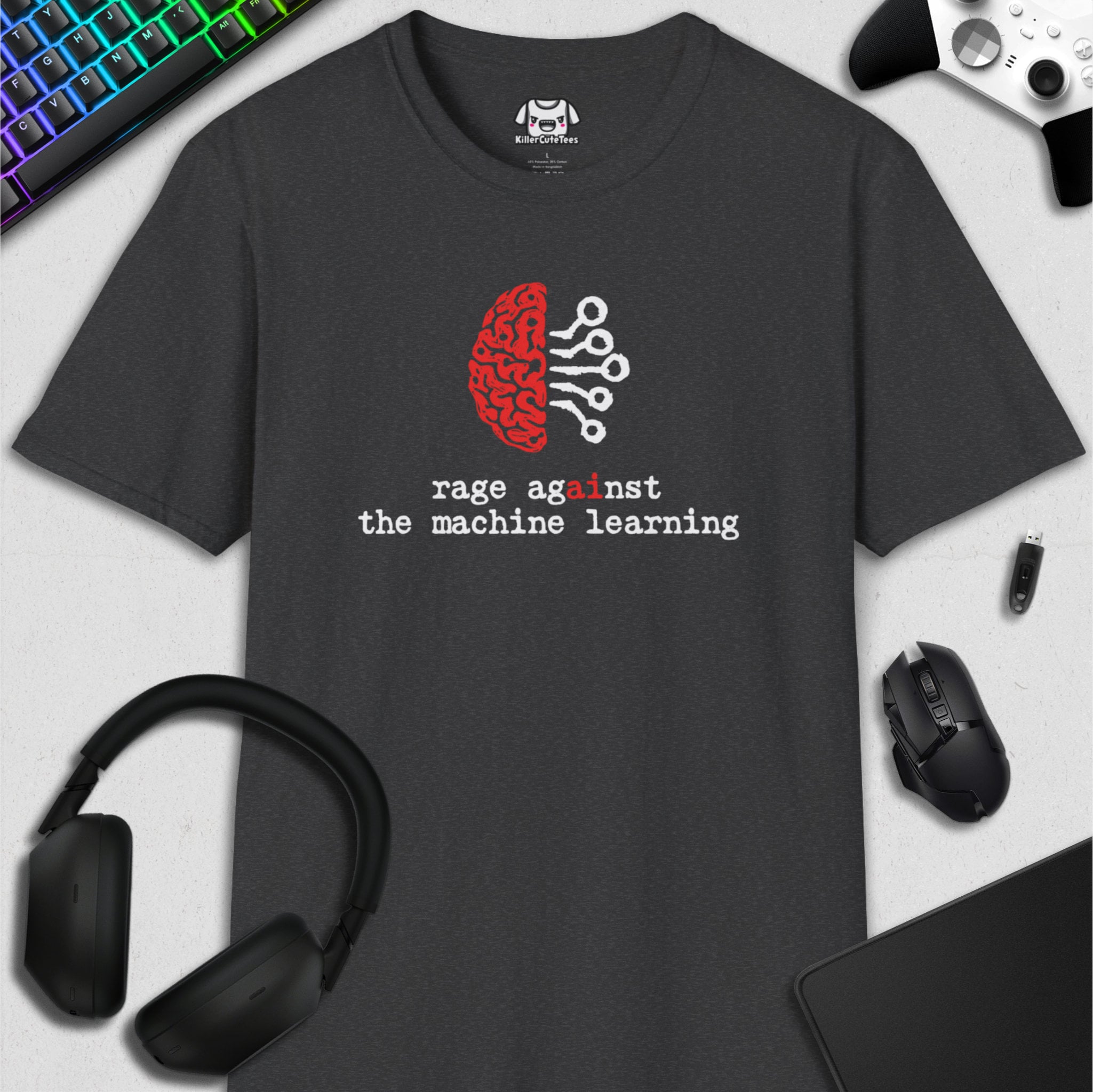 RAGE AGAINST THE MACHINE LEARNING T-SHIRT