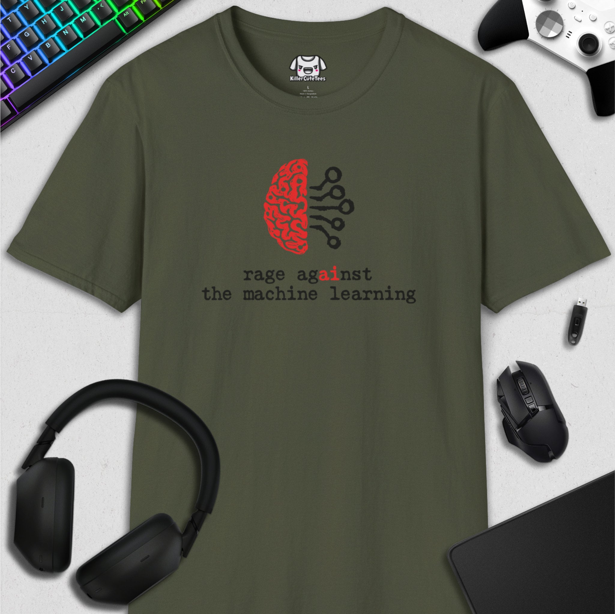 RAGE AGAINST THE MACHINE LEARNING T-SHIRT