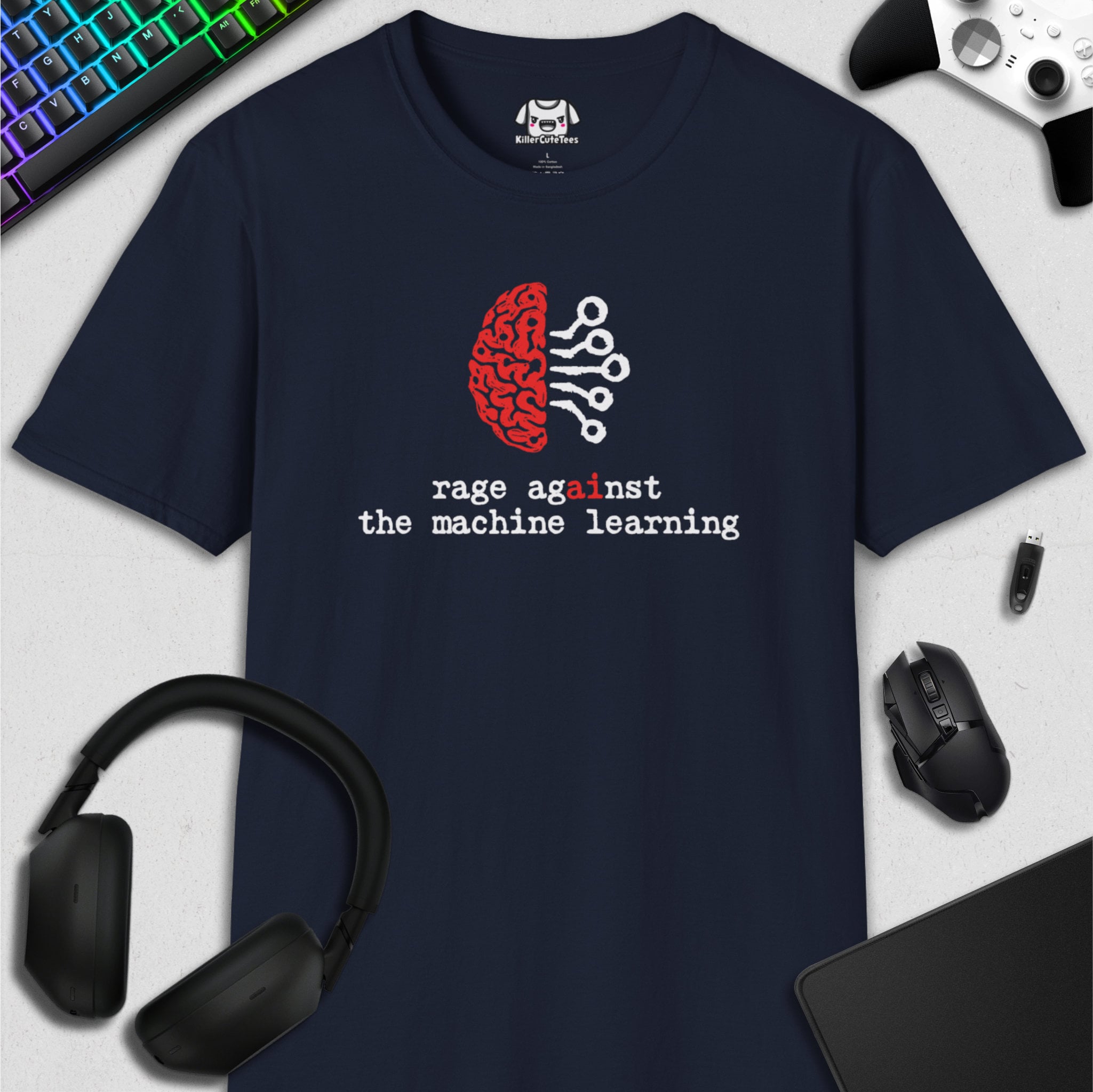 RAGE AGAINST THE MACHINE LEARNING T-SHIRT